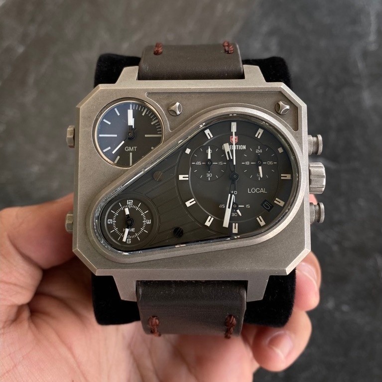 Jam Tangan Pria Expedition 6616MT Triple Time  Chronograph Second