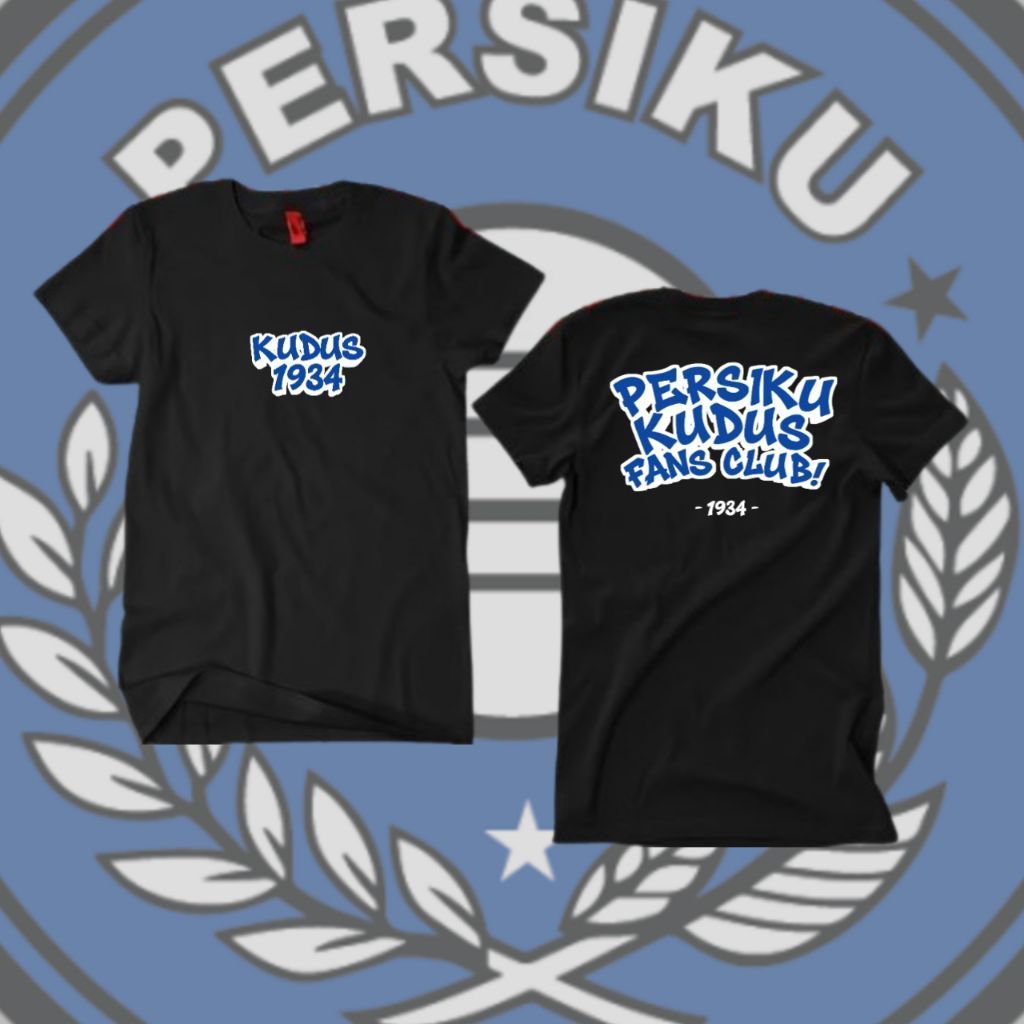 KAOS PERSIKU KUDUS FANS CLUB / KAOS SUPORTER PERSIKU KUDUS / KAOS CASUAL / LENGAN PENDEK PRIA WANITA