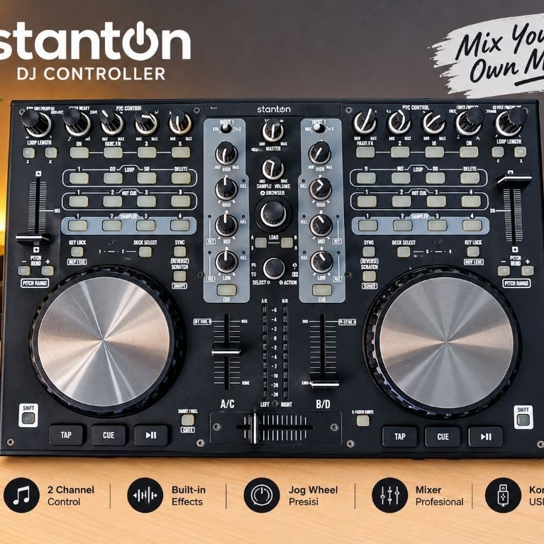 Stanton DJC.4 DJ Controller Second Mulus | Fungsi Normal | Jarang Dipakai