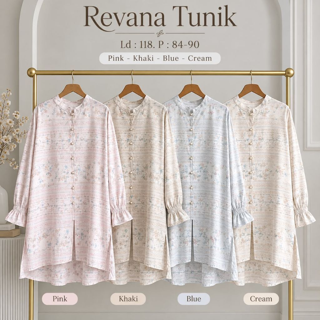 REVANA TUNIK / BAHAN RAYON LINEN
