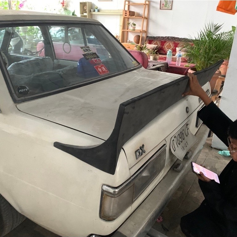Pesanan Ducktail custom untuk Corolla DX