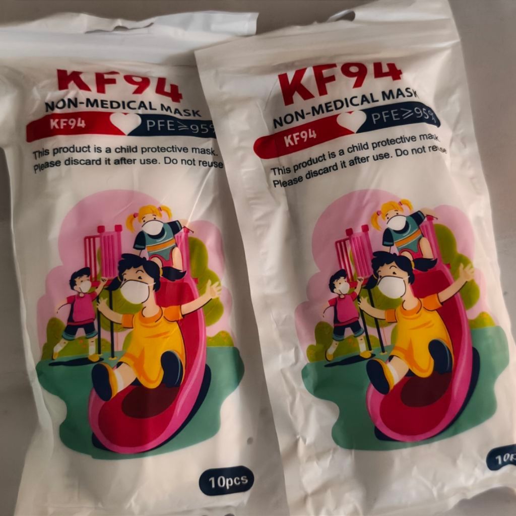KF94 Masker Non-Medikal Masker Pelindung Anak 10 pcs PFE ≥95%