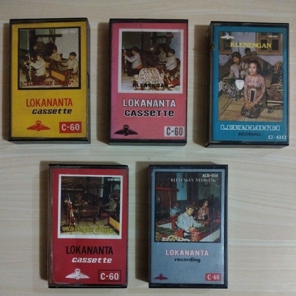 5 KASET: KLENENGAN - LOKANANTA RECORDING - Kaset Pita - Bekas Murah Original - C8