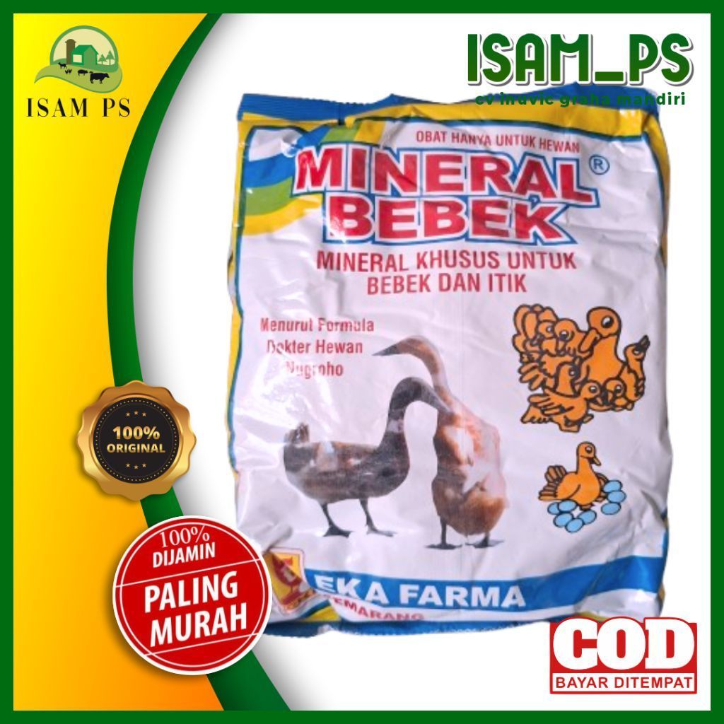 MINERAL BEBEK DAN ITIK 1KG Eka Farma Mineral & Vitamin untuk pertumbuhan bebek dan itik