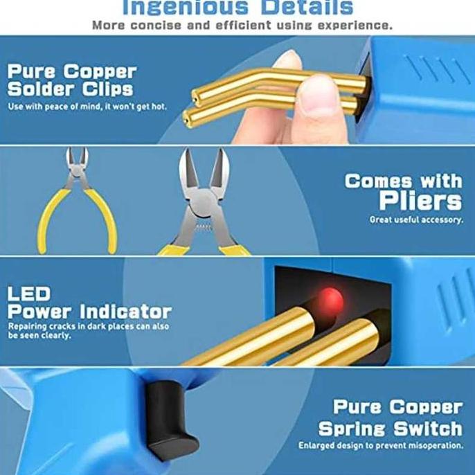 TERBARU - Alat Solder Plastik Bemper Stapler Plastik Las Bemper Mobil Las Plastik Bemper Las Slebor 