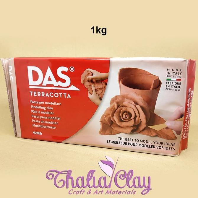 DAS CLAY 1KG AIRDRY PAPER CLAY MODELLING CLAY SCULPTING CLAY KERAJINAN TANGAN
