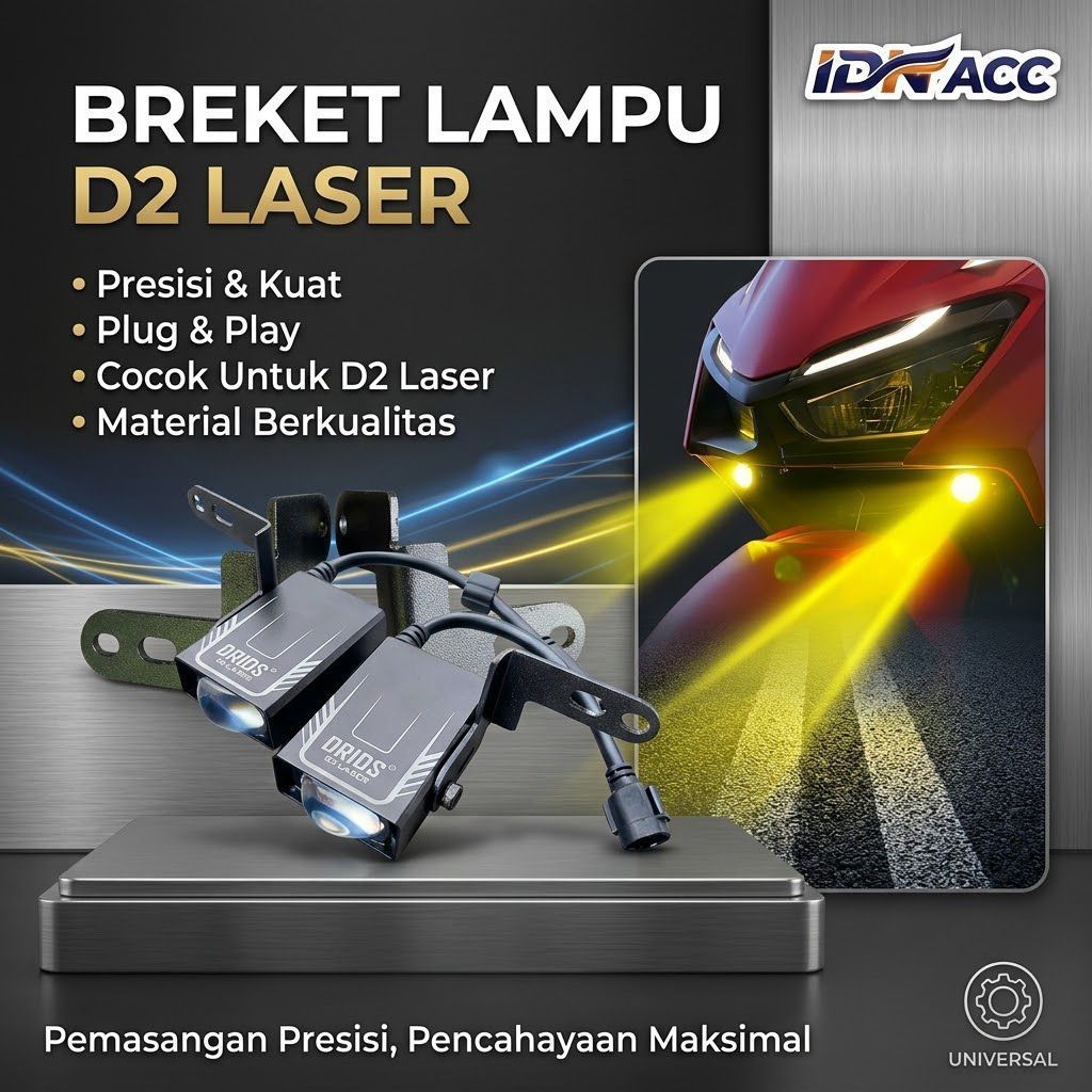 Breket Lampu Tembak D2 Vario 160 Breket Tempat Dudukan Lampu D2 Laser Vario New Product