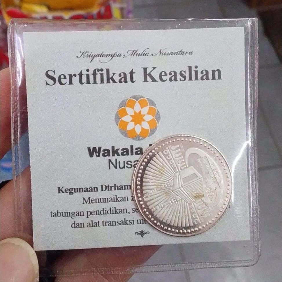 1 dirham Wakala Nusantara Asli Bersertifikat