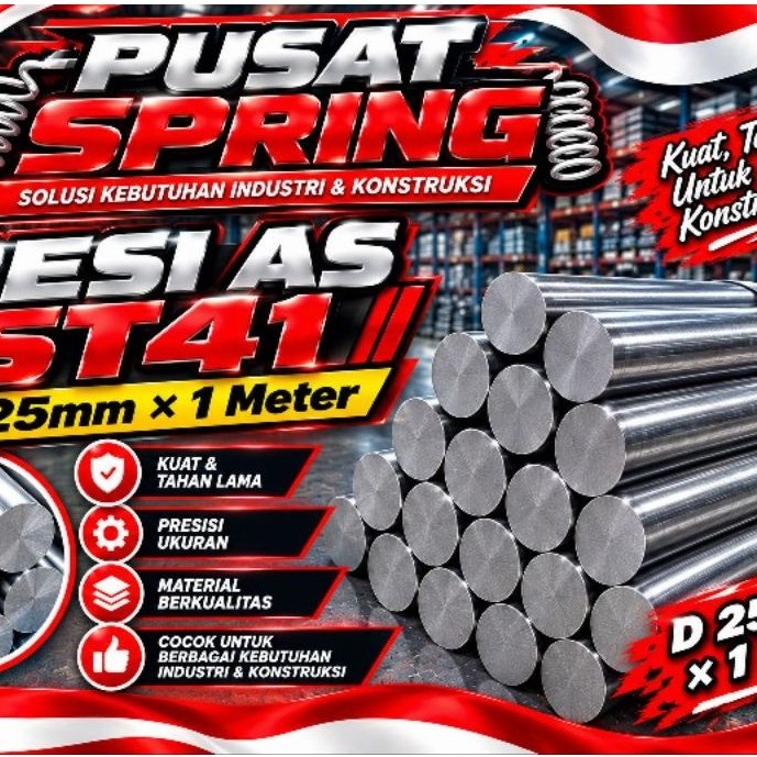 BESI AS ST 41 DIAMETER 25mm × 1meter AS BESI ST 41