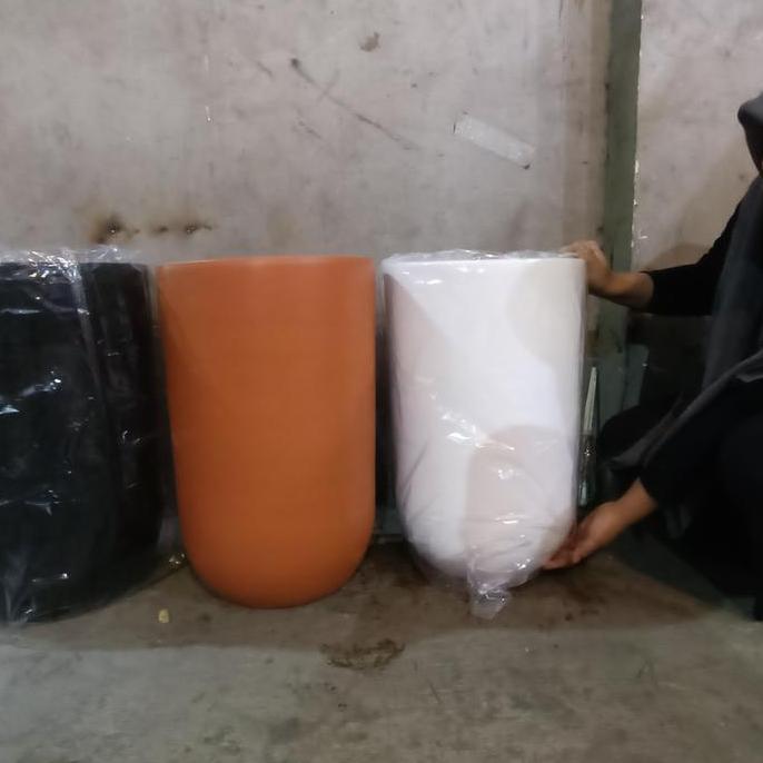 TERBARU - pot gerabah jumbo tinggi, kapsul tinggi 55 cm, pot besar