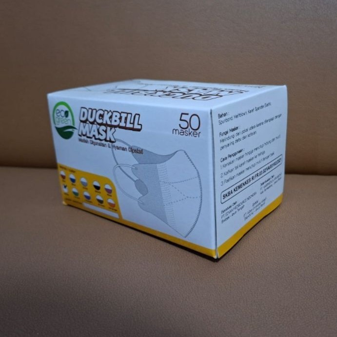Eco Green Duckbill Mask Masker 50 buah