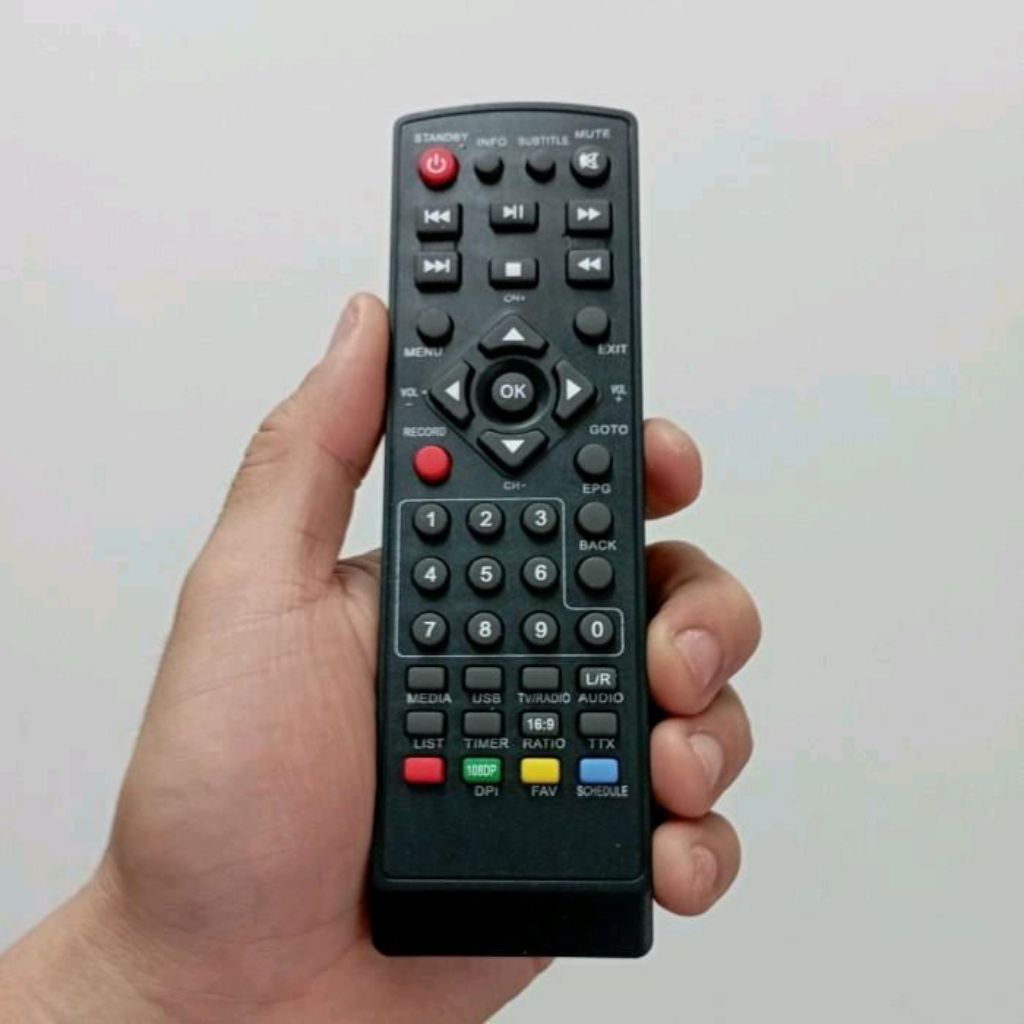 Remote Remot STB DVB-T2 Universal Tanpa Setting Venus Brio Cabai Rawit Freebox Xtreamer Bien 2 GOL U