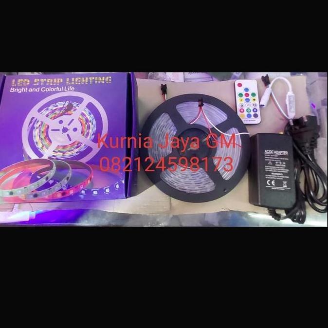 Led Strip RGB 5050 IC Pintar 60LED IP68 + Strip LED WS2812B 60 LED