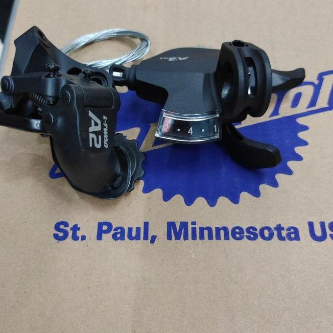 Shifter Dan Rear Derailleur RD 7 Speed L-TWOO A2 7 Sp Short Cage Pendek Sepaket RD Dan Shifter 7 Spe