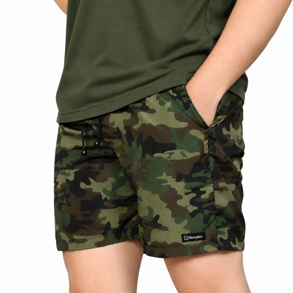 Dfender Celana Pendek Pria Dewasa Boardshort Tactical  Loreng Army