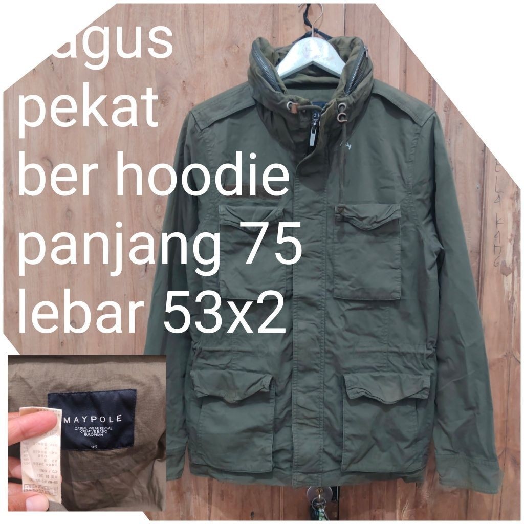 jaket parka army military green hijau m65 fashion maypole
