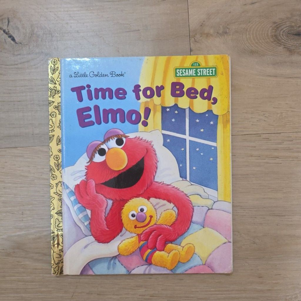Buku Anak Sesame Street Time for Bed Elmo Little Golden Book