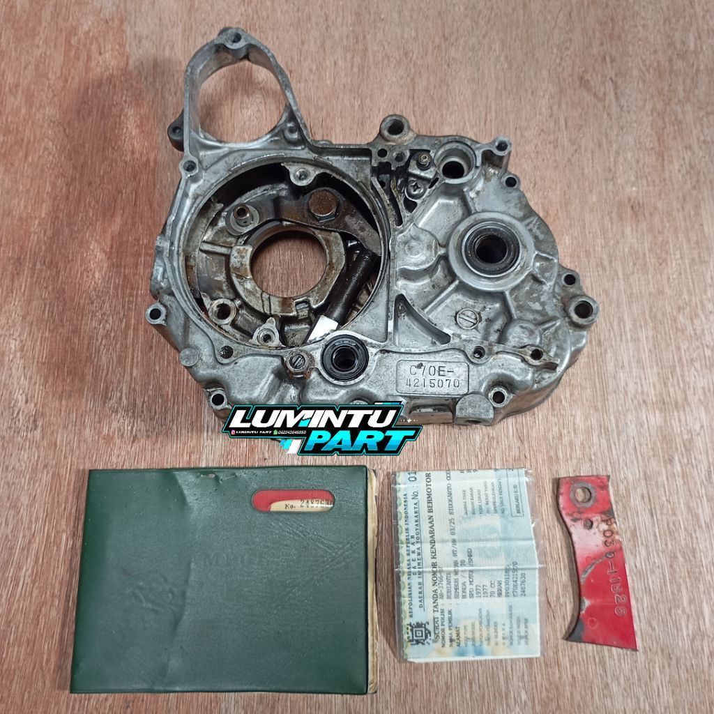 Krengkes C70 MK3 thn 77 warna merah ori krengkes kiri C70 plat AB Sleman krengkes double starter