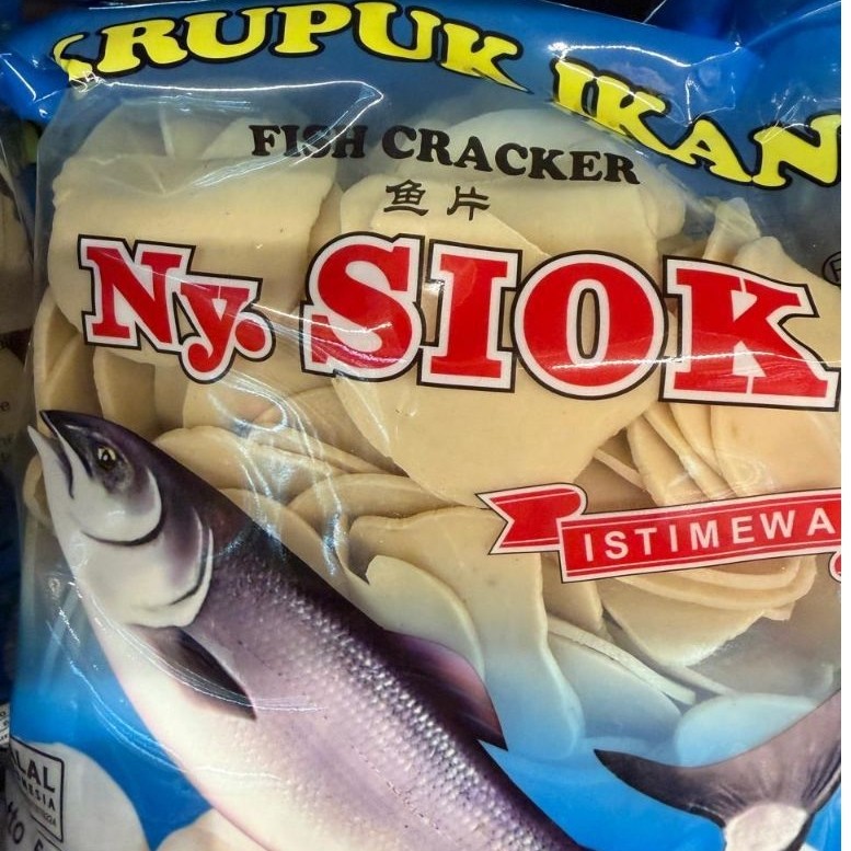 500GR NY SIOK KERUPUK IKAN ISTIMEWA. KRUPUK IKAN NY SIOK.