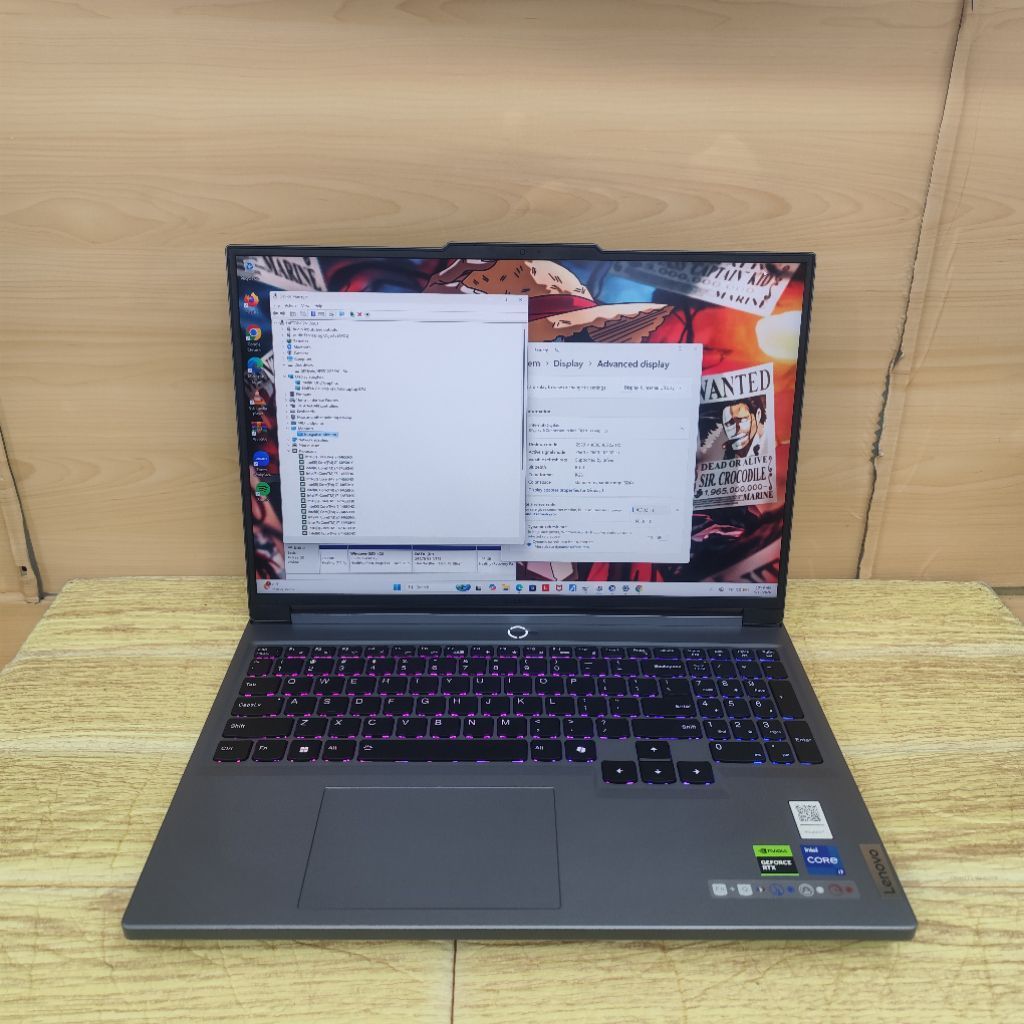 Laptop Second Lenovo Legion 5 16irx9 Core i7-14650hx Ram 16gb Ssd 512gb Rtx 4050 6gb Wqxga