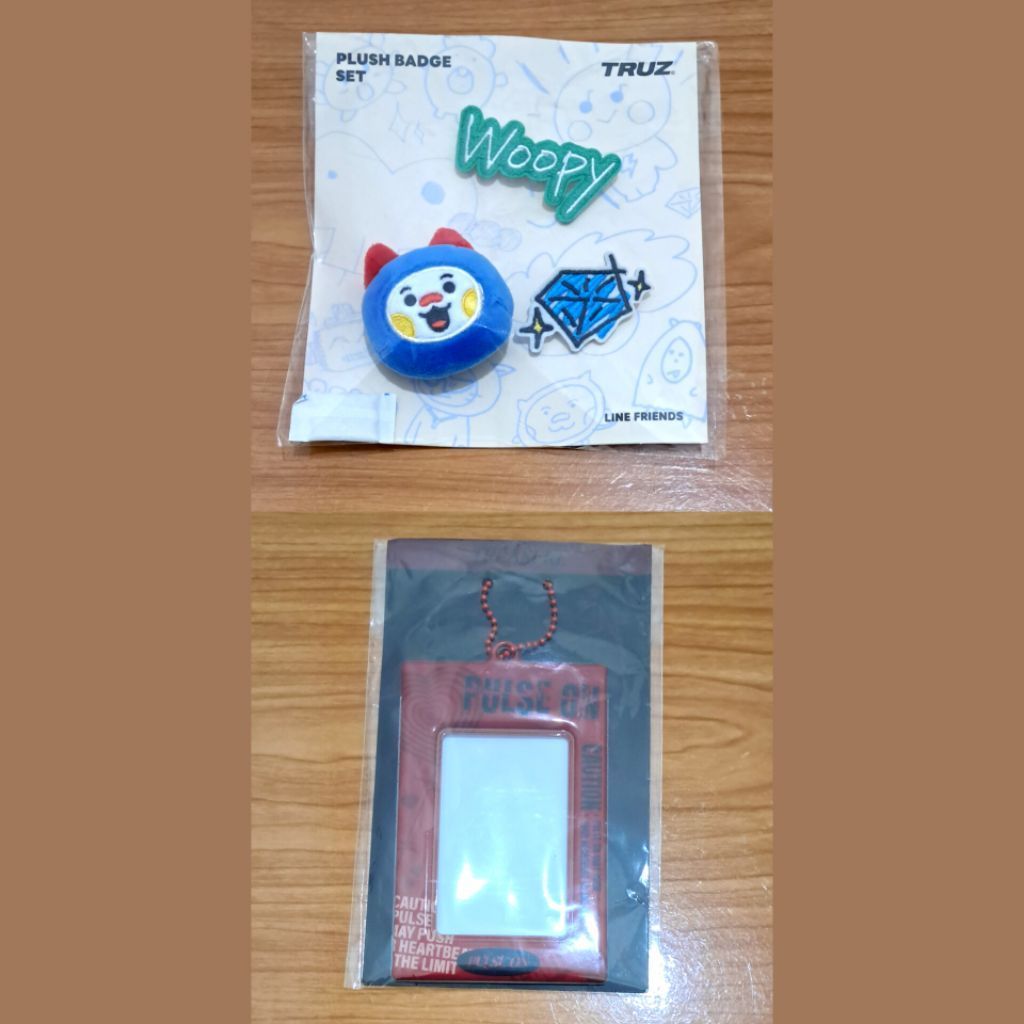 TAKE ALL TRUZ WOOPY BADGE SET PAIR CARD HOLDER CAHOL PULSE ON CONCERT
