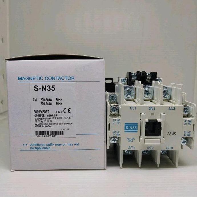Pilihan - Contactor Mitsubishi Sn35 Sn35 Sn 35 Sn35 220V / 110V / 380V