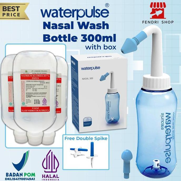 Paket Lengkap cuci Hidung 3 Nacl , gratis double spike
