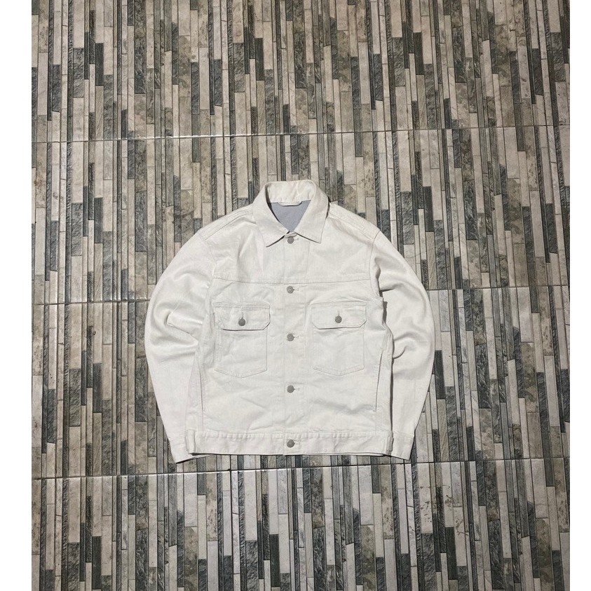 denim jacket uniqlo type2 broken white
