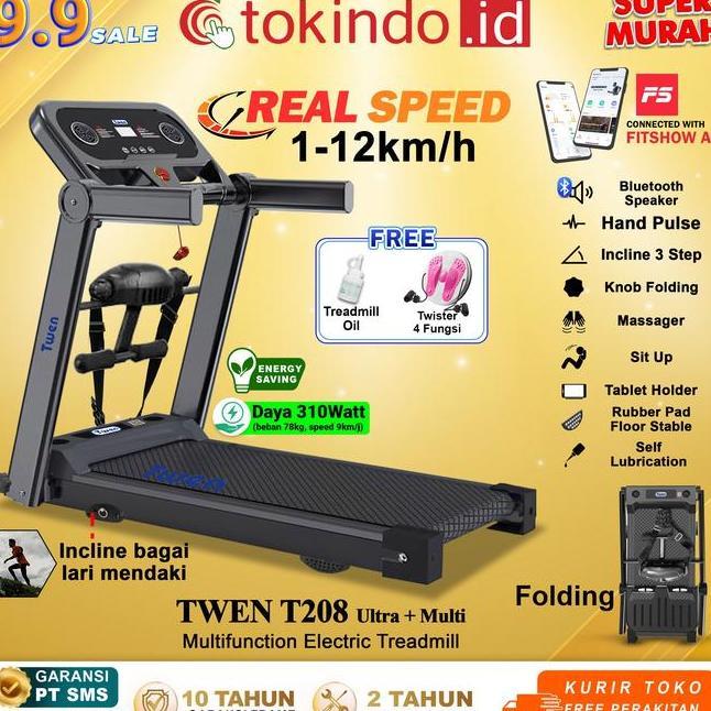Twen T205 Ultra T205 Ultra T205 Ultram T2 Ultra T2 Ultra T2 Ultram T205M T2M Treadmill Listrik Tread