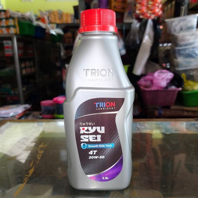 OLI TRION RYUSEI 4T SAE 20W-50 0,8L | OLI MESIN TRION 4T | OLI MURAH | OLI MOTOR MANUAL MURAH | OLI 
