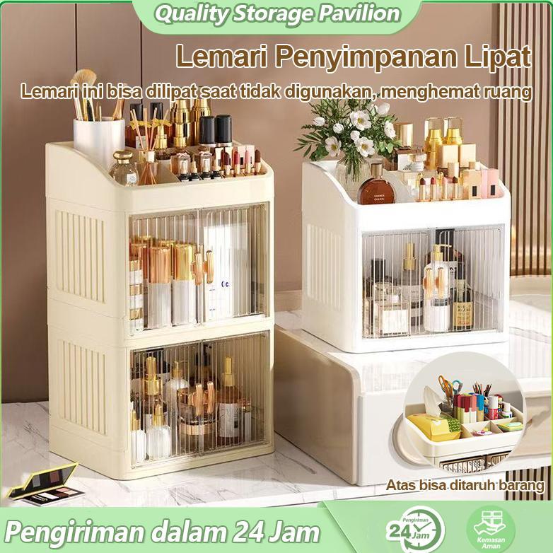 [ JUBI ] Rak Penyimpanan Model Laci Meja Rak Kosmetik Multifungsi Rak Penyimpanan Produk Perawatan K