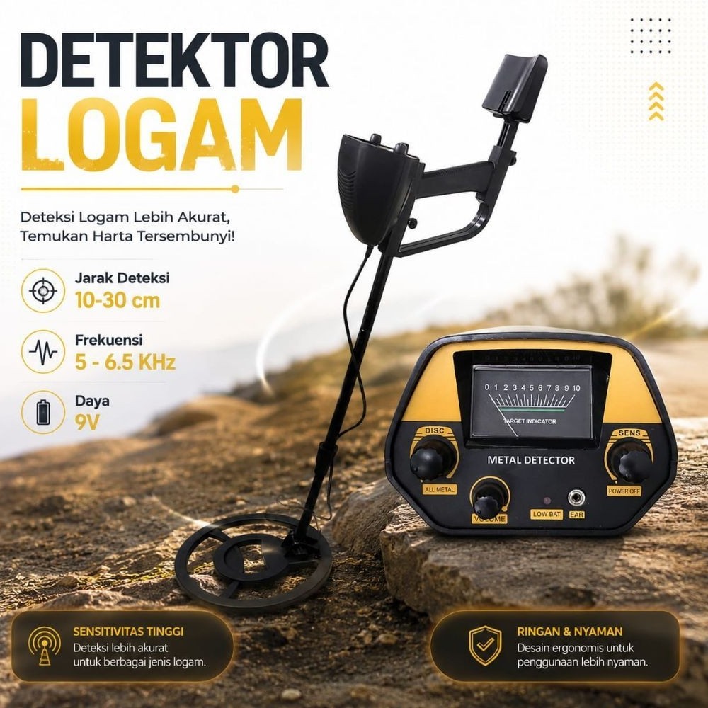 portable metal detector metal detector logam emas gold silver perak koin kuno atik jadul bawah tanah