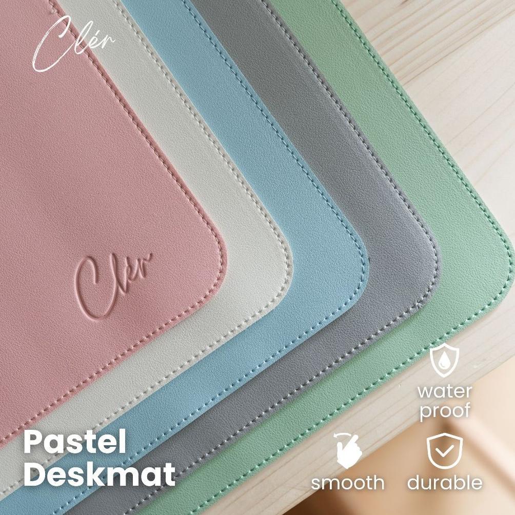 [ JUBI ] Cler Deskmat Kulit Alas Laptop Meja Belajar Meja Kerja Mouse Pad / Leather Desk Mat Desk Pa