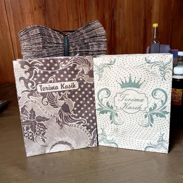 Promo Hemat 50 Pcs Paperbag Motif Batik Tas Snack Pernikahann Tas Kado Tas Kertas Hajatan Tali