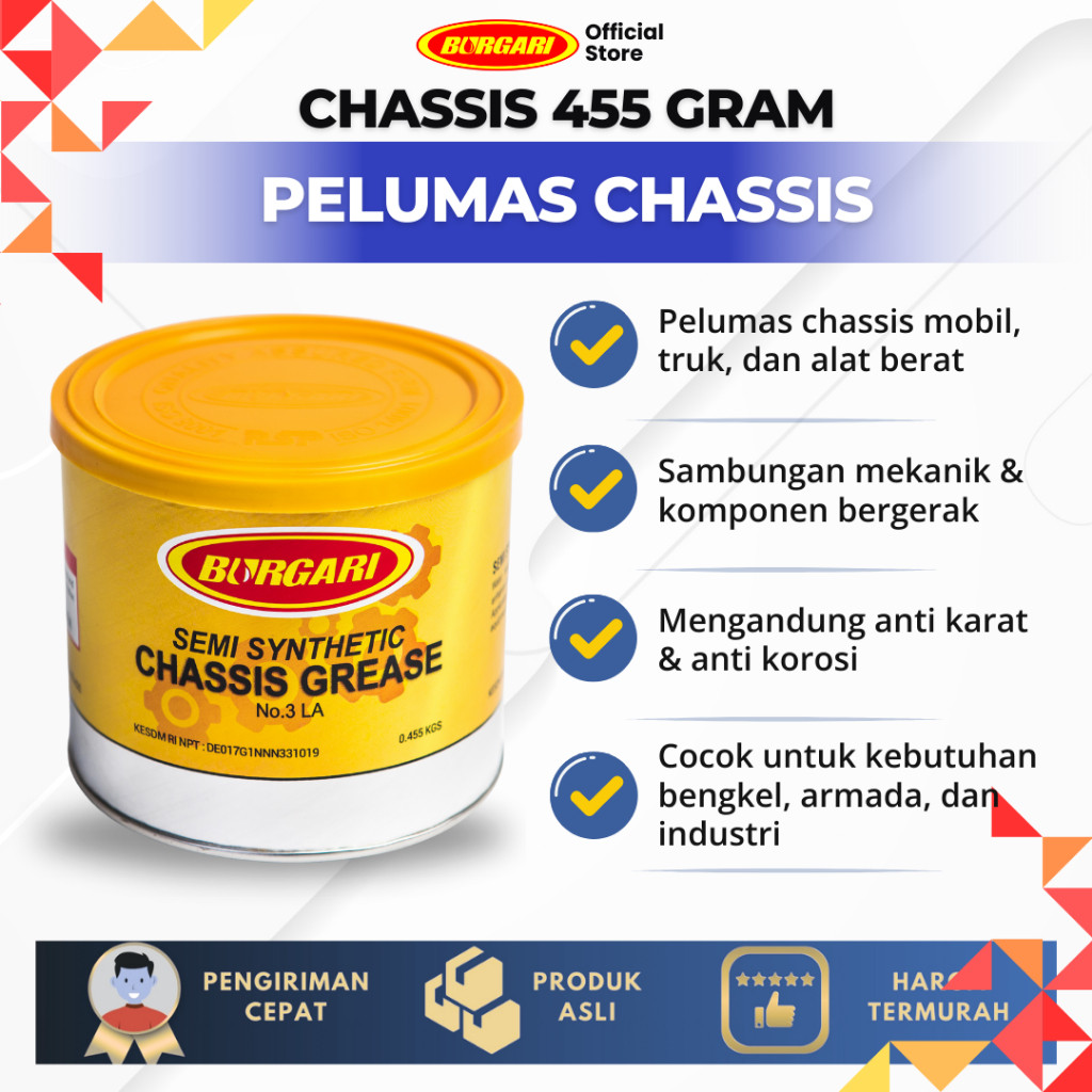 Burgari Chassis Grease 455 GR / Gemuk Chassis