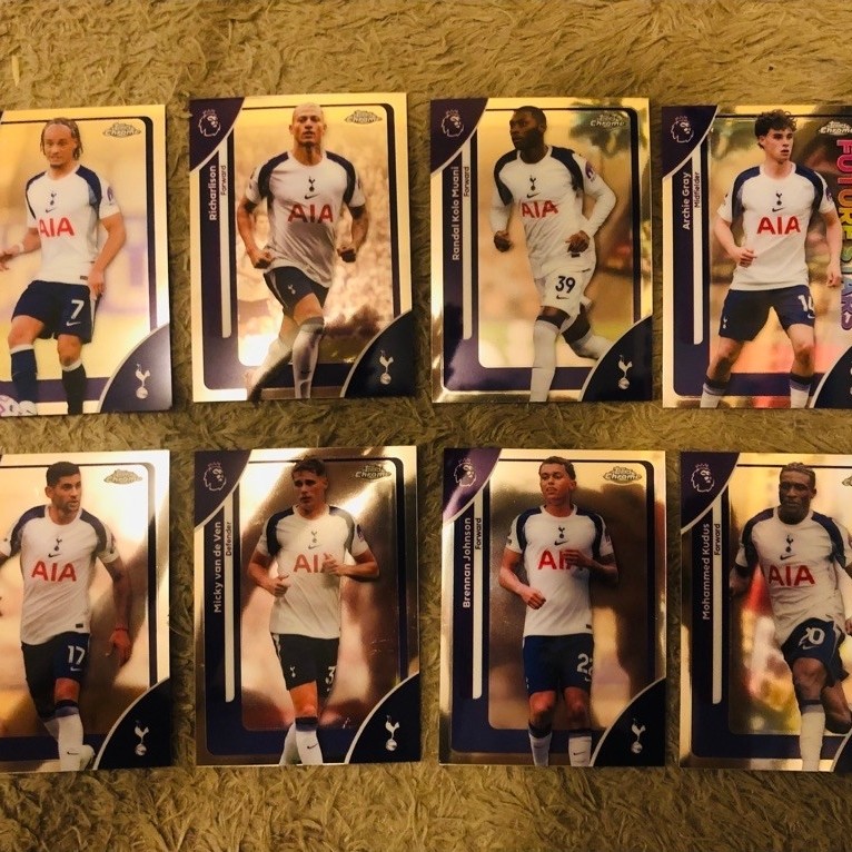 Kartu Bola Topps Chrome Tottenham Card