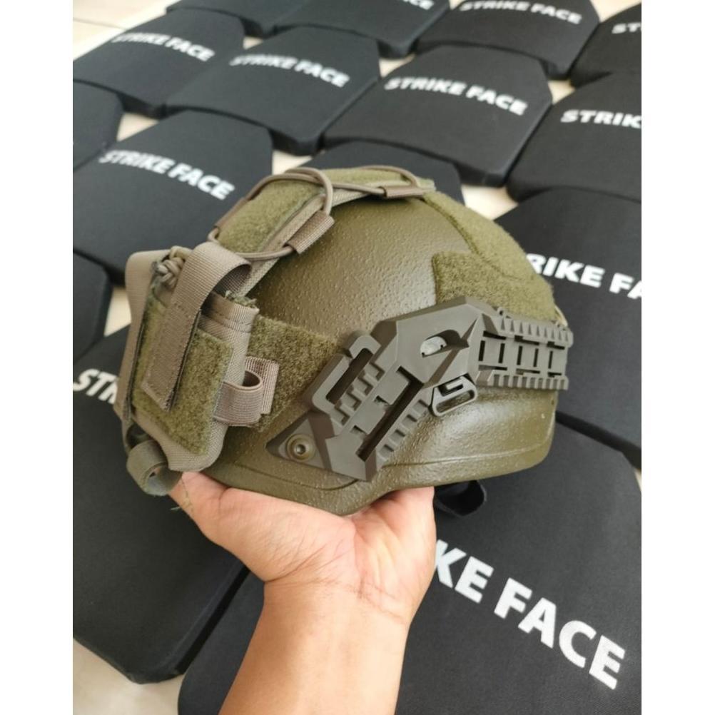 Helm kevlar jatah Rajawali ori modif & Helm kevlar hitam modif Scorpio