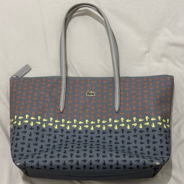 Lacoste Large Crocodile Tote Preloved