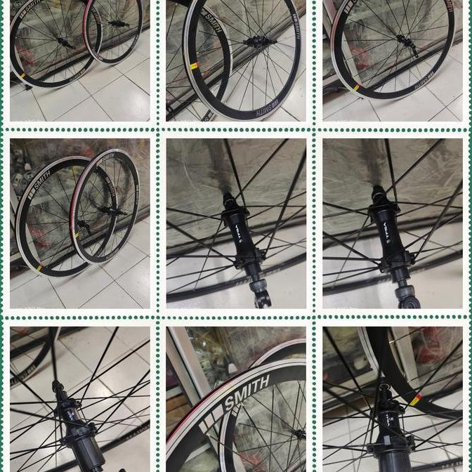 Ready Wheelset 700C Rim Brake SMITH Set Depan Belakang QR
