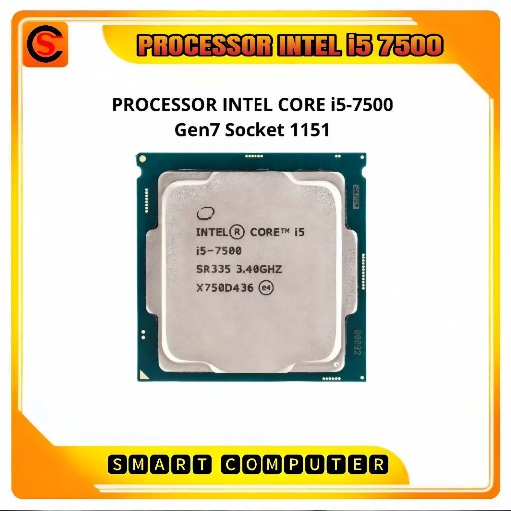 Processor intel core i5 7500 gen 7