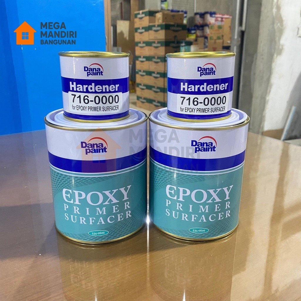 Dana Paint Epoxy Primer Surfacer Grey + Hardener 716-0000 | Cat Epoxy Primer