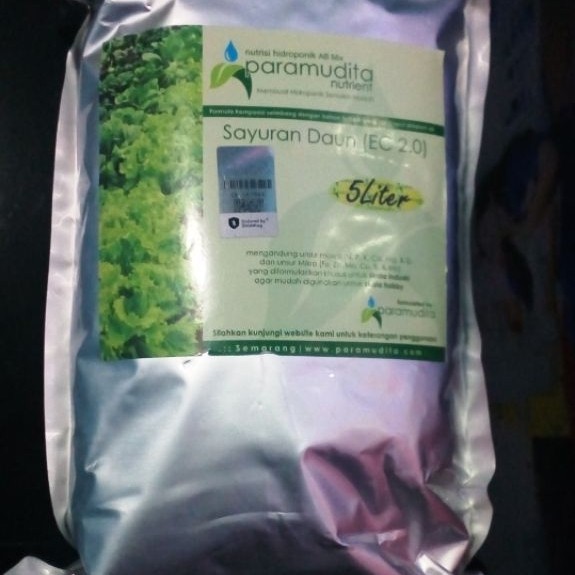 Pupuk Hidroponik Paramudita Ab Mix 5 Liter / Pupuk Ab Mix Hidroponik Sayur