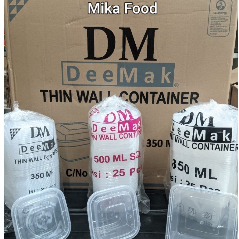 Grosir Perdus Thinwall DM 350ml SQ / 500ml SQ / 850ml SQ / Thinwall DM Kotak Makan Serbaguna