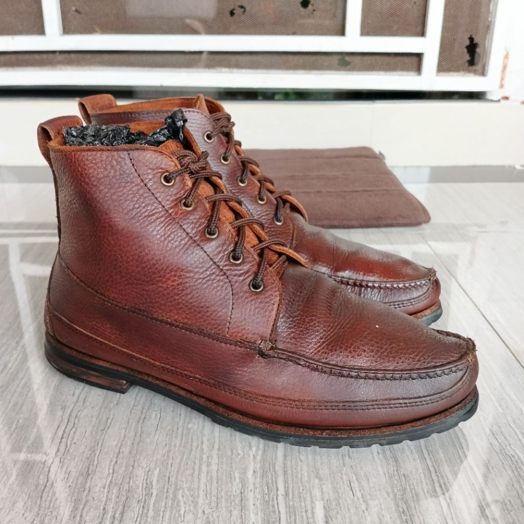 ALLEN EDMONDS Moc Toe Mocassin Ankle Mid Boots Size 44 Insol 28-29 Cm