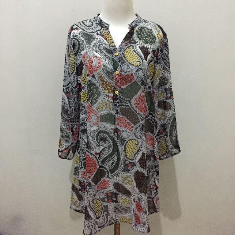 [preloved] tunik graphis hitam