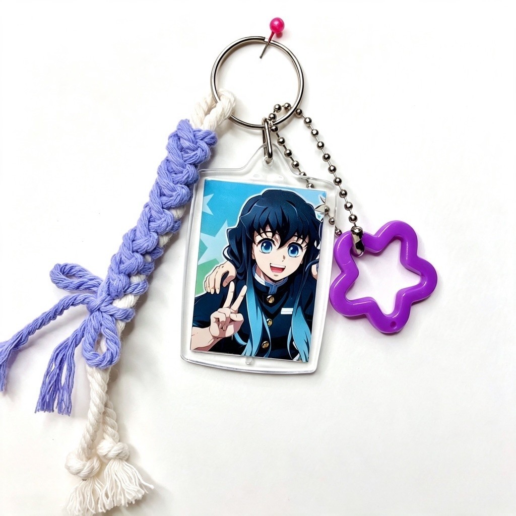 Keychain Muichiro Tokito /Gantungan kunci Demon Slayer Muichiro Tokito