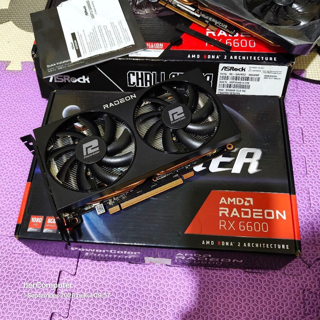 vga card amd Radeon RX 6600XT atau 6650xt 8GB GDDR6