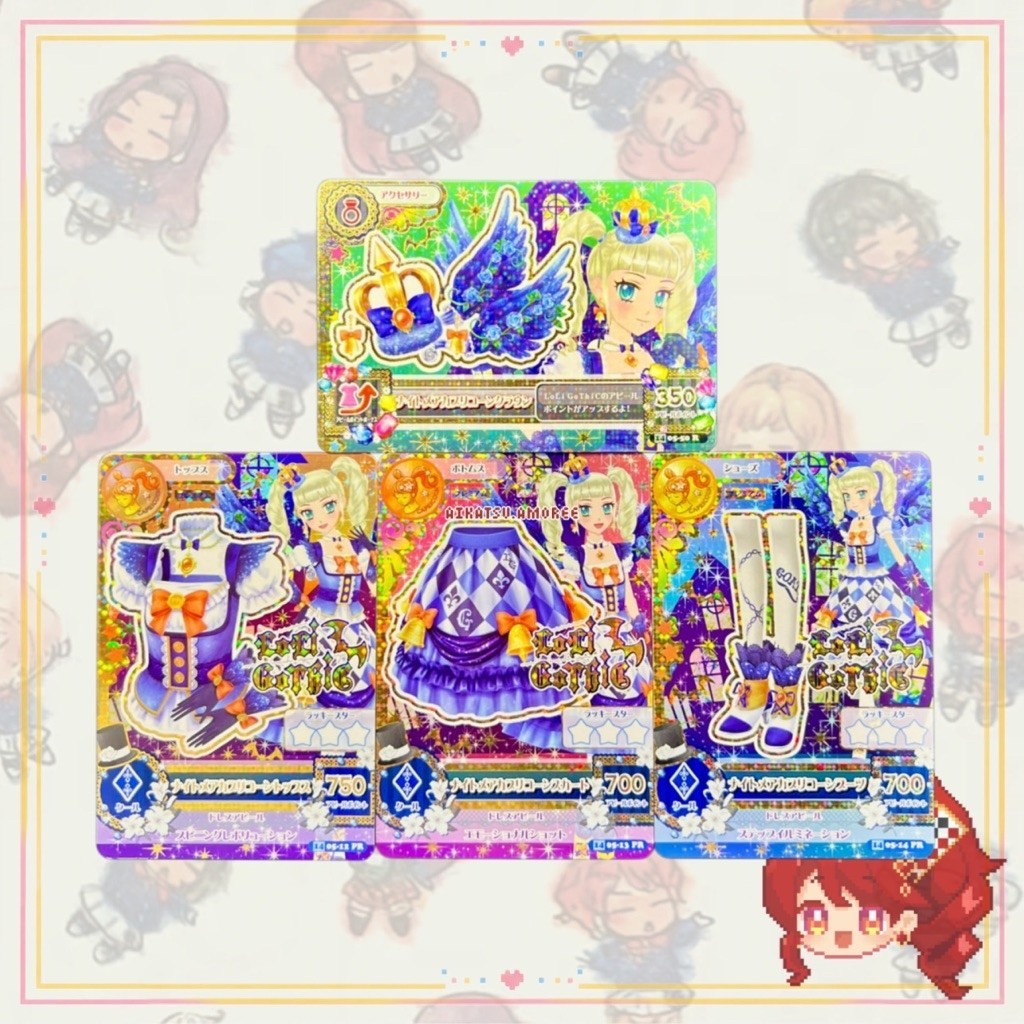 Aikatsu JP Ver Premium Loli Gothic Nightmare Capricorn Set Yurika Todo