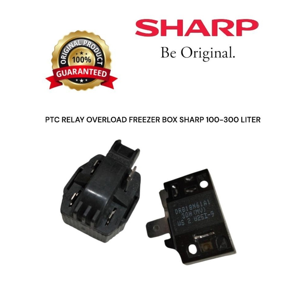 PTC RELAY OVERLOAD FREEZER BOX SHARP 100-300 LITER