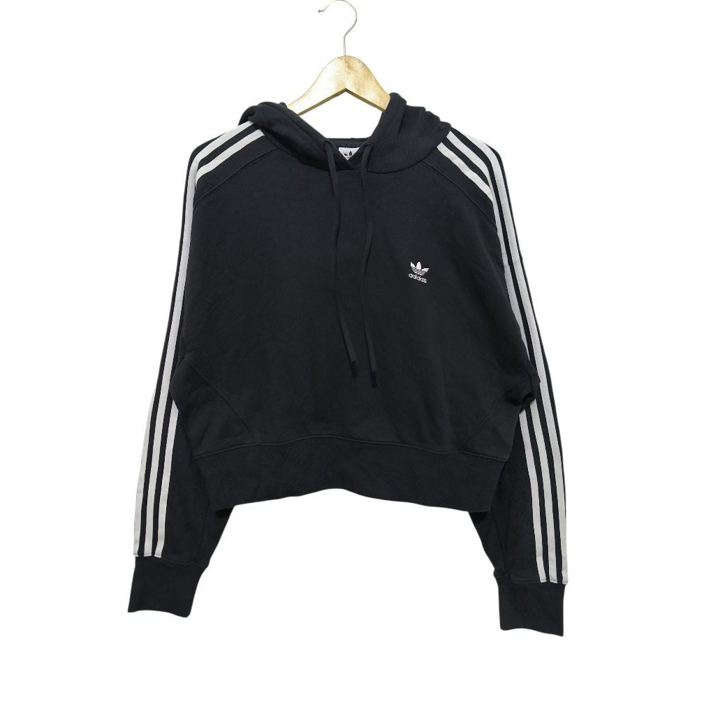 Jacket Adidas Adicolor Classics Hoodie Crop Wanita L Oversize